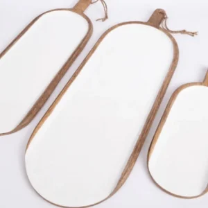Holiday Curved Tray - Large White Outlet
