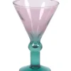 Holiday Dahlia Martini Glass Set 4 Clearance