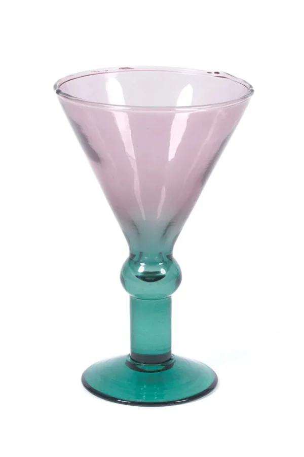 Holiday Dahlia Martini Glass Set 4 Clearance