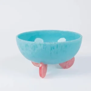 Holiday Kenzie Footed Bowl - Blue Clearance