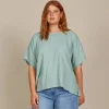 Isle Of Mine Amelie Relaxed Top - Seafoam Clearance