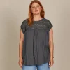 Isle Of Mine Fleur Relaxed Top - Graphite Discount