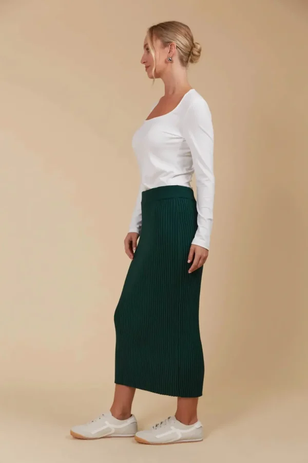 Isle Of Mine Juno Knit Skirt - Pine Best
