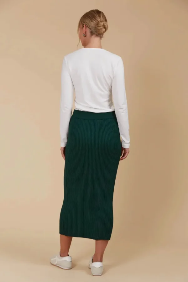 Isle Of Mine Juno Knit Skirt - Pine Best