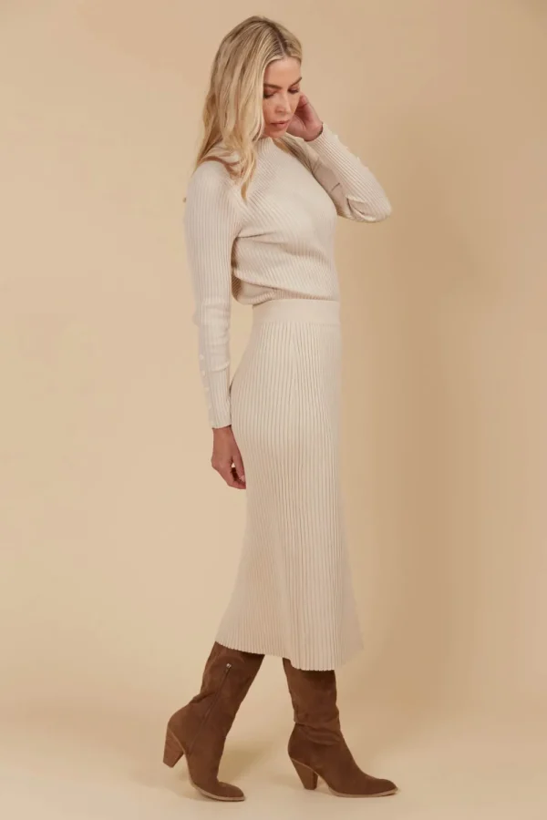 Isle Of Mine Juno Knit Skirt -Canvas New