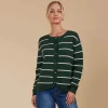 Isle Of Mine Juno Stripe Jumper/Cardigan - Reversable Discount