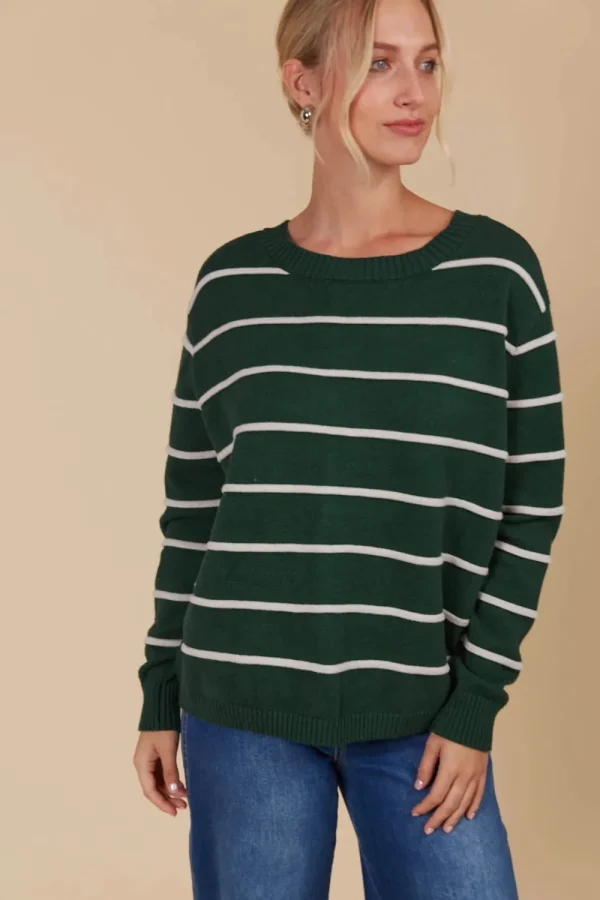 Isle Of Mine Juno Stripe Jumper/Cardigan - Reversable Discount