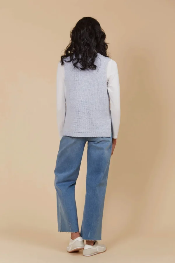 Isle Of Mine Luna Knit Vest - Sky Fashion