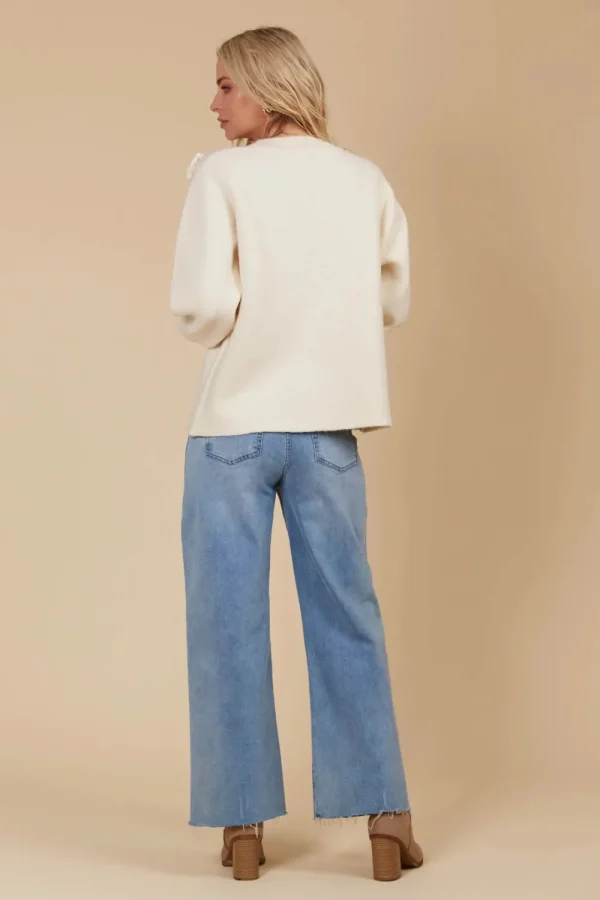 Isle Of Mine Miru Flower Jumper- Canvas Fashion