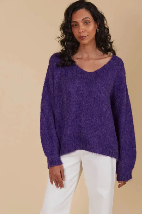 Isle Of Mine Pallas Jumper - Violet Clearance