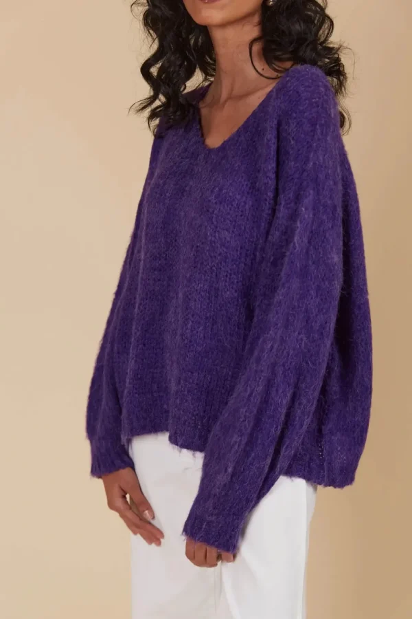 Isle Of Mine Pallas Jumper - Violet Clearance