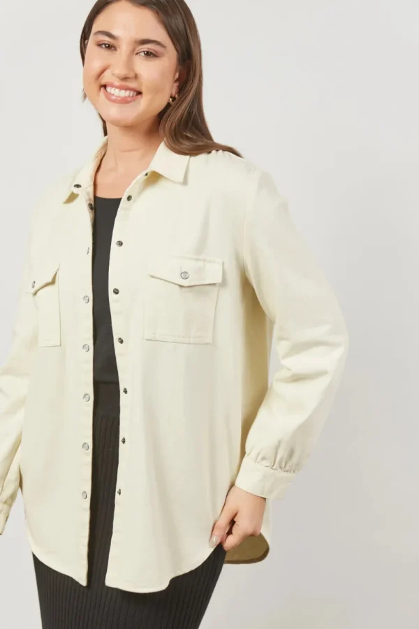 Isle Of Mine Urban Shirt - Creme Creme Discount