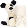 Jellycat Bashful Black & Cream Puppy Soother Fashion