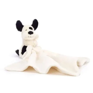 Jellycat Bashful Black & Cream Puppy Soother Fashion