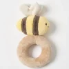Jiggle & Giggle Plush Bee Rattle New