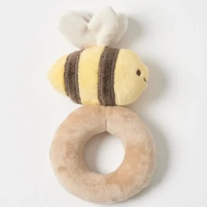 Jiggle & Giggle Plush Bee Rattle New