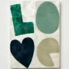 Jones & Co Jones and Co Golden Love Tile - Blue Clearance