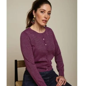 King Louie - Cardi Roundneck Lapis -Purple Online