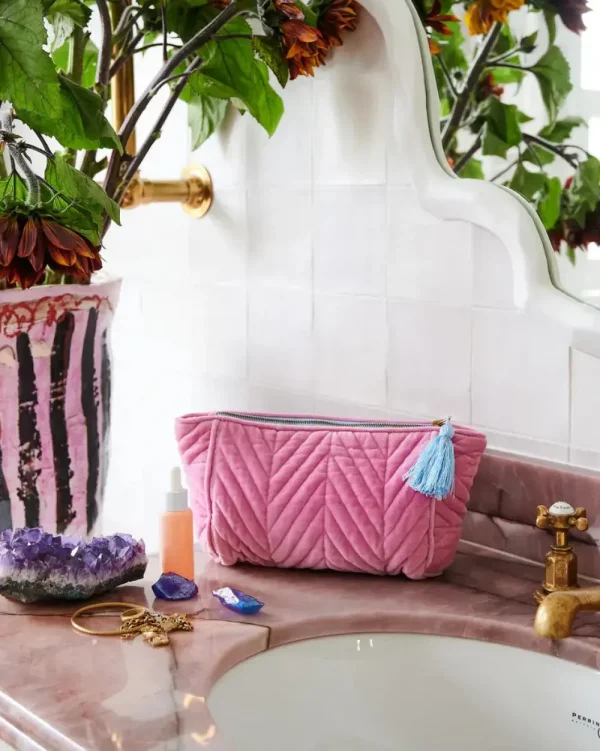 Kip & Co Candy Crush Velvet Toiletry Bag Best