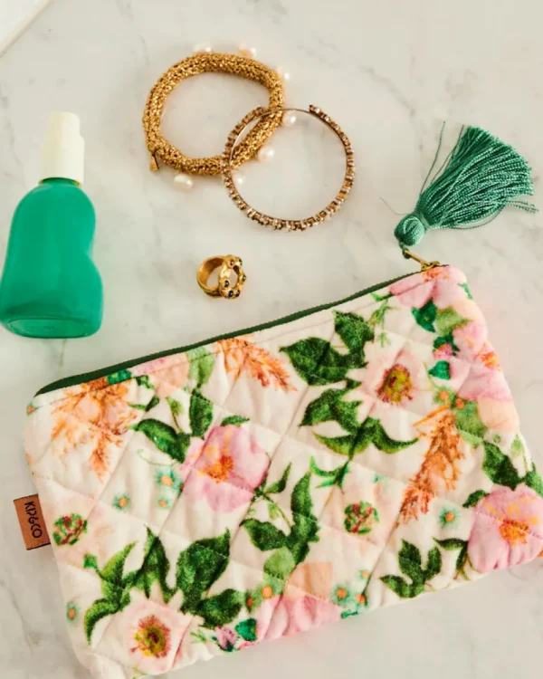 Kip & Co Sunday Stroll Velvet Cosmetics Purse Online
