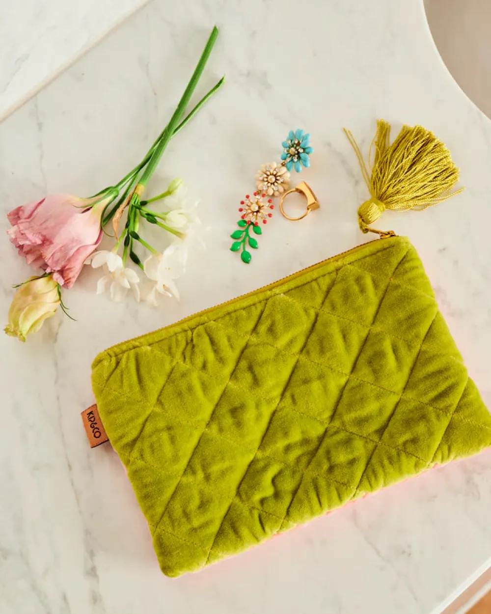 kip__co_tuscan_sunset_vel_1-2.webp Kip & Co Tuscan Sunset Velvet Cosmetics Purse Hot