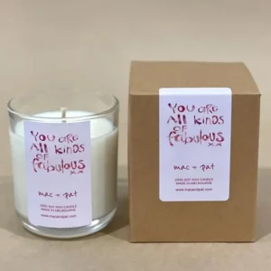 Mac & Pat Quote Candle - Fabulous Outlet