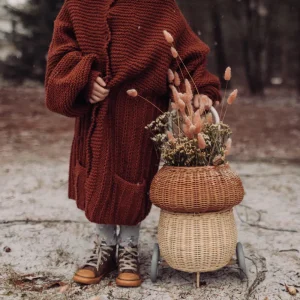 Olli Ella Rattan Mushroom Luggy- Natural Online