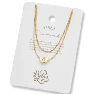 Palas April diamond birthstone necklace Clearance