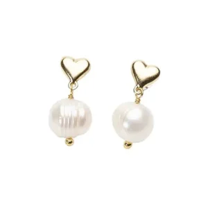Palas Listen to your heart pearl earrings Fashion
