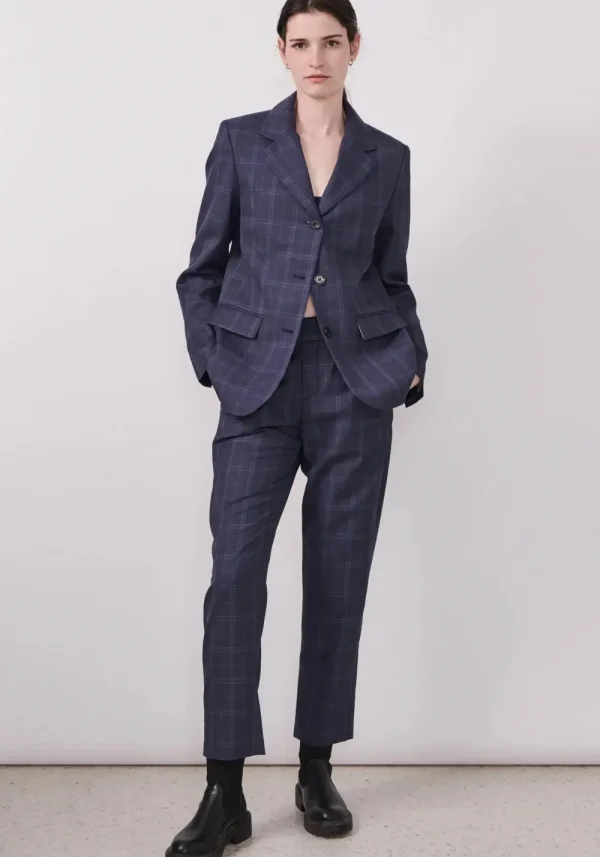 POL Dressage Pant - Navy Check Outlet