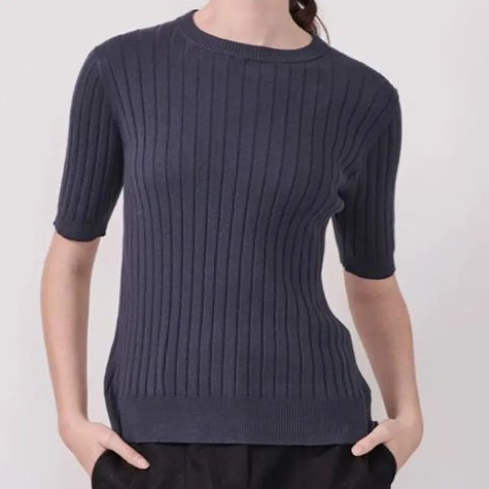 pol_nucleus_ribbed_tee_bl_0.webp POL Nucleus Ribbed Tee Blue Clearance