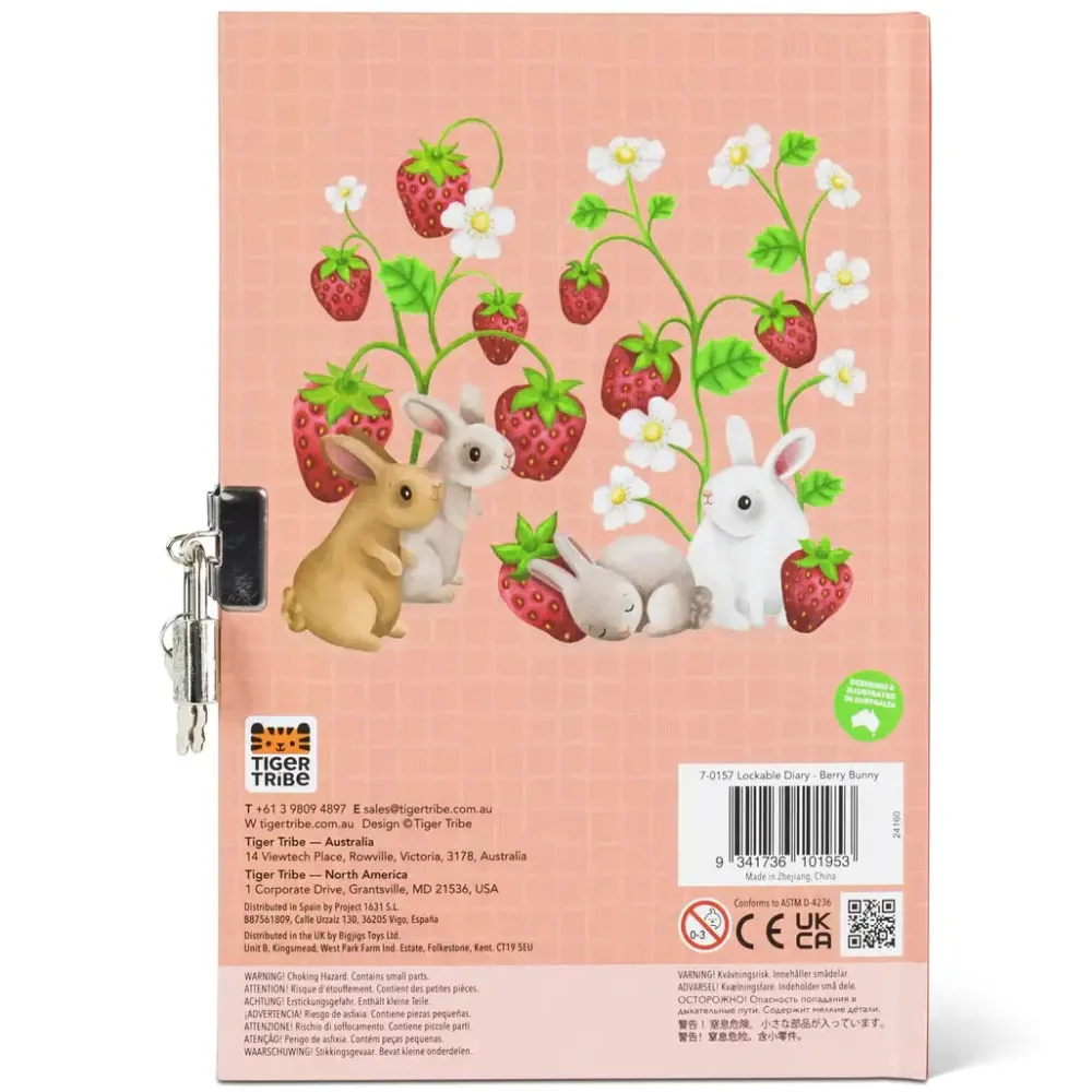 tiger_tribe_lockable_diar_2.webp Tiger Tribe Lockable Diary - Berry Bunny Best