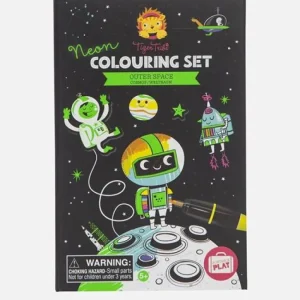 Tiger Tribe - Neon Colouring Set Outer Space Fashion