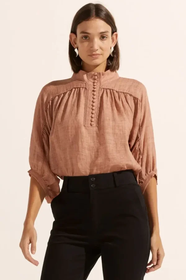 Zoe Kratzmann Adage Top - Rust Discount