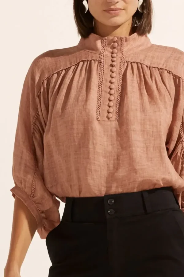 Zoe Kratzmann Adage Top - Rust Discount