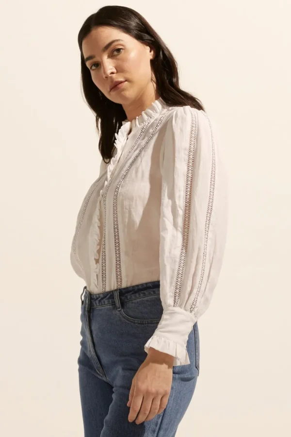 Zoe Kratzmann Swoon Top - Porcelain Fashion