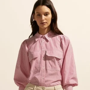 Zoe Kratzmann Underpin Top - Magenta Stripe Fashion