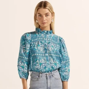 Zoe Kratzmann Wayfarer Top - Sapphire Tile New