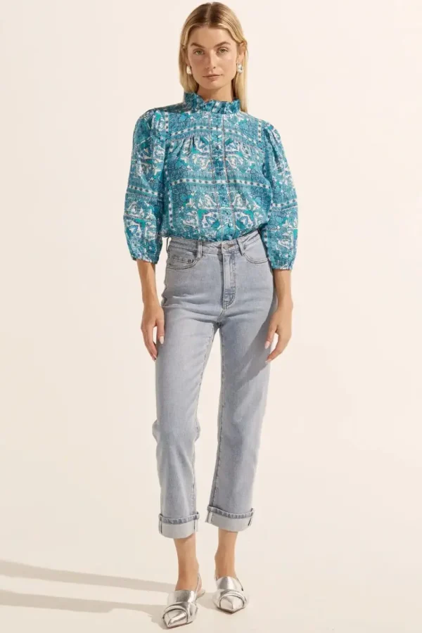 Zoe Kratzmann Wayfarer Top - Sapphire Tile New