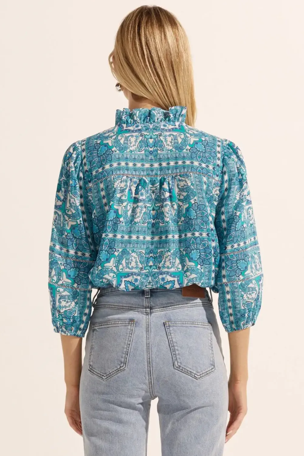 zoe_kratzmann_wayfarer_to_5.webp Zoe Kratzmann Wayfarer Top - Sapphire Tile New